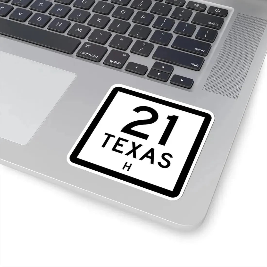 Texas 21-H (Texas) (Road Sign) STICKER Vinyl Kiss-Cut Decal - The Sticker Space