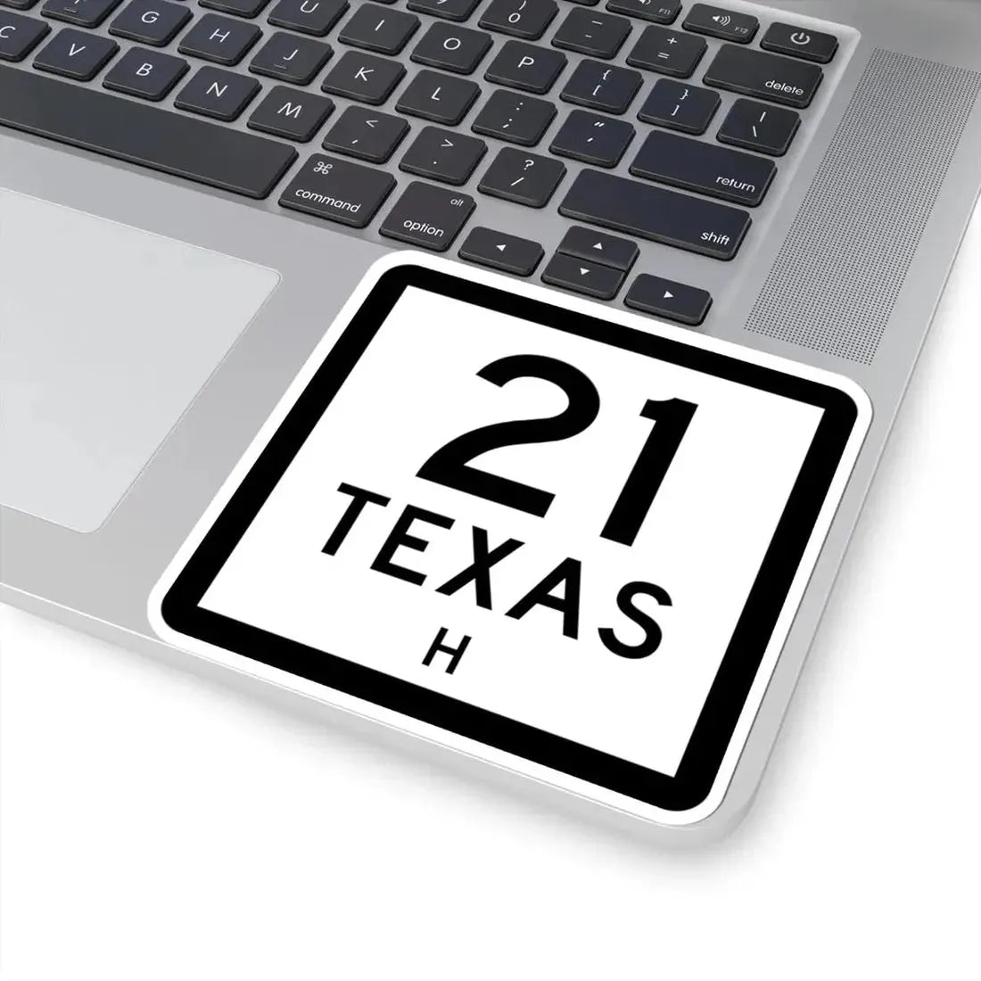 Texas 21-H (Texas) (Road Sign) STICKER Vinyl Kiss-Cut Decal - The Sticker Space