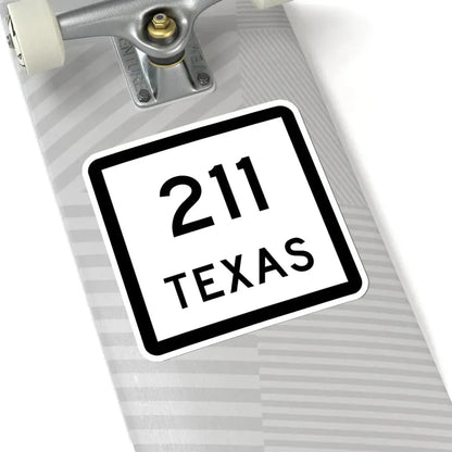 Texas 211 (Texas) (Road Sign) STICKER Vinyl Kiss-Cut Decal - The Sticker Space