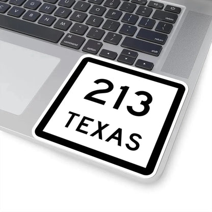 Texas 213 (Texas) (Road Sign) STICKER Vinyl Kiss-Cut Decal - The Sticker Space