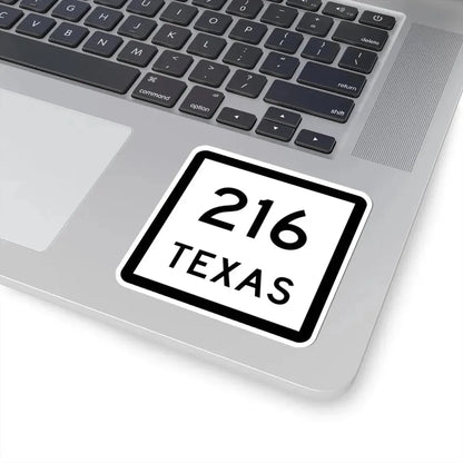 Texas 216 (Texas) (Road Sign) STICKER Vinyl Kiss-Cut Decal - The Sticker Space