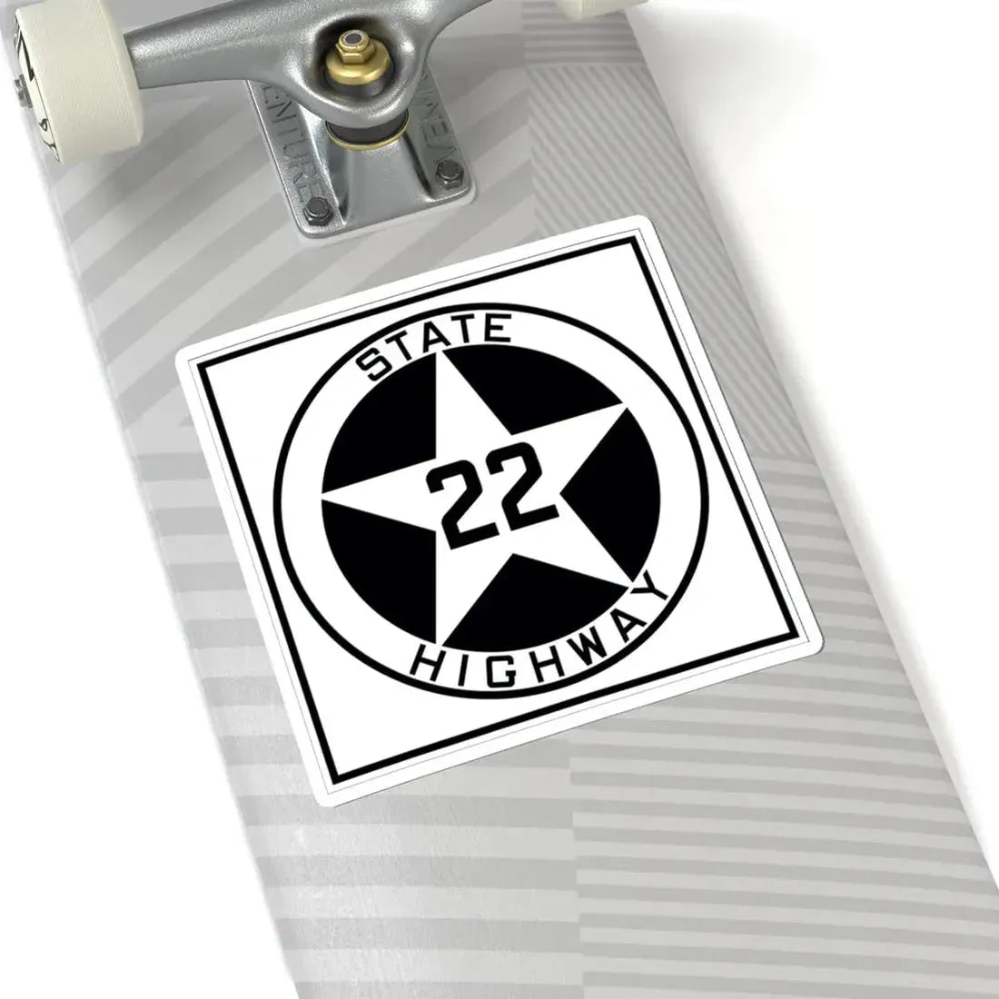 Texas 22 1917 (Texas) (Road Sign) STICKER Vinyl Kiss-Cut Decal - The Sticker Space