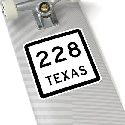 Texas 228 (Texas) (Road Sign) STICKER Vinyl Kiss-Cut Decal - The Sticker Space