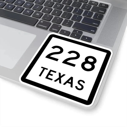 Texas 228 (Texas) (Road Sign) STICKER Vinyl Kiss-Cut Decal - The Sticker Space