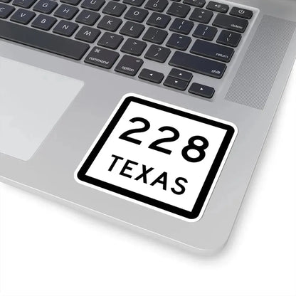 Texas 228 (Texas) (Road Sign) STICKER Vinyl Kiss-Cut Decal - The Sticker Space