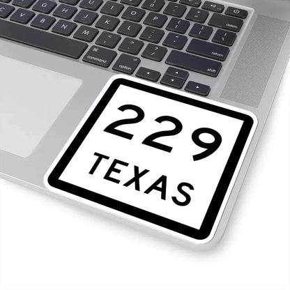 Texas 229 (Texas) (Road Sign) STICKER Vinyl Kiss-Cut Decal - The Sticker Space