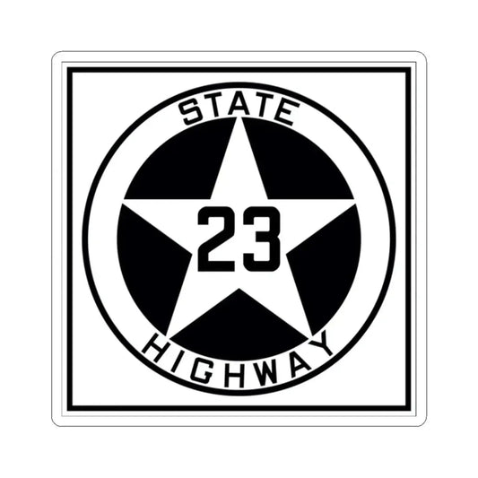 Texas 23 1917 (Texas) (Road Sign) STICKER Vinyl Kiss-Cut Decal 2 Inch White - The Sticker Space