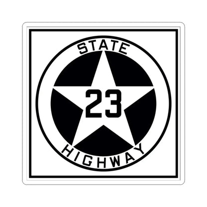 Texas 23 1917 (Texas) (Road Sign) STICKER Vinyl Kiss-Cut Decal 6 Inch White - The Sticker Space