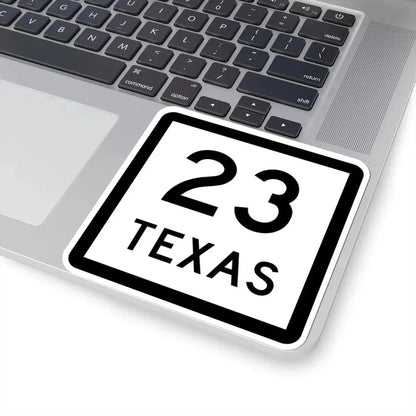 Texas 23 (Texas) (Road Sign) STICKER Vinyl Kiss-Cut Decal - The Sticker Space