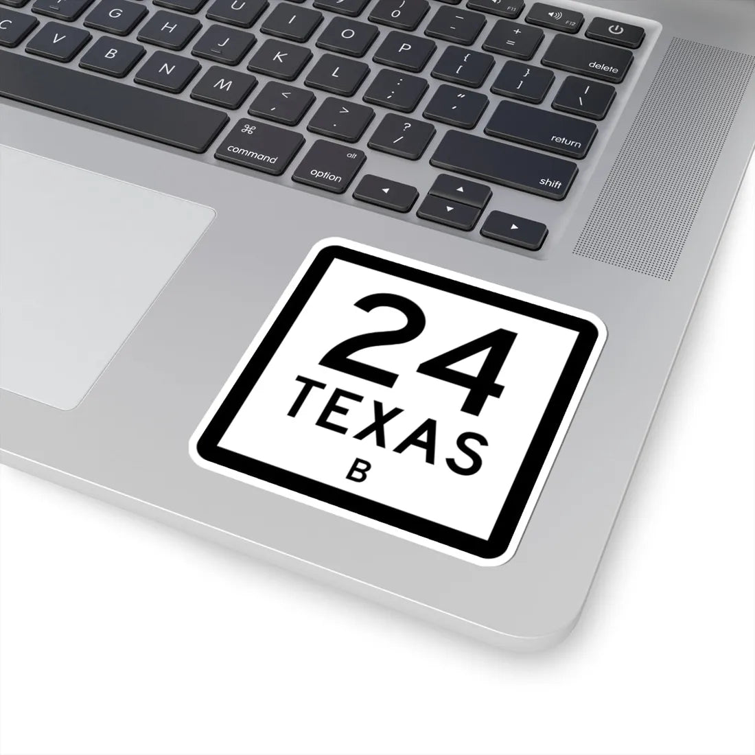 Texas 24-B (Texas) (Road Sign) STICKER Vinyl Kiss-Cut Decal - The Sticker Space