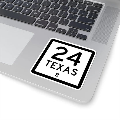 Texas 24-B (Texas) (Road Sign) STICKER Vinyl Kiss-Cut Decal - The Sticker Space