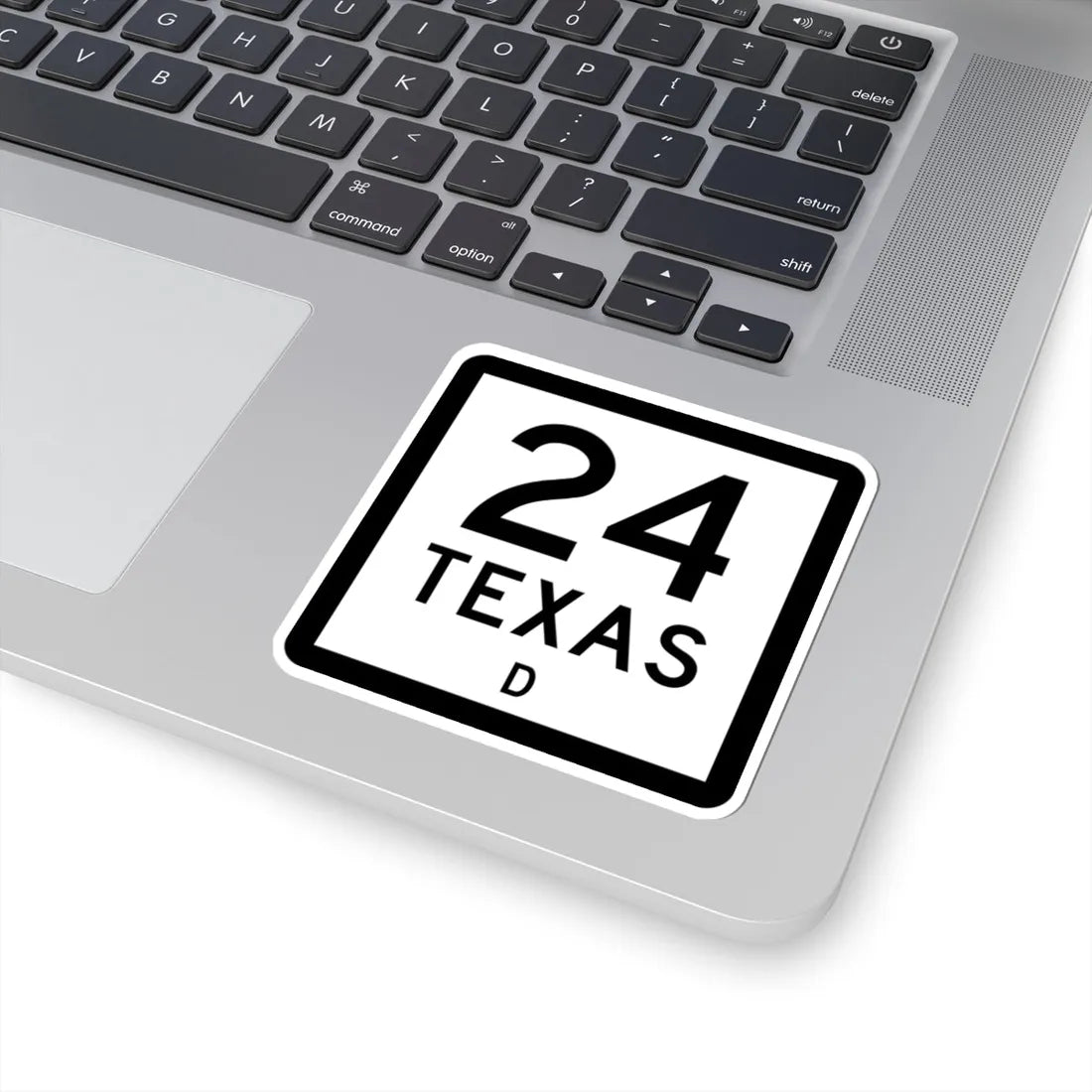Texas 24-D (Texas) (Road Sign) STICKER Vinyl Kiss-Cut Decal - The Sticker Space