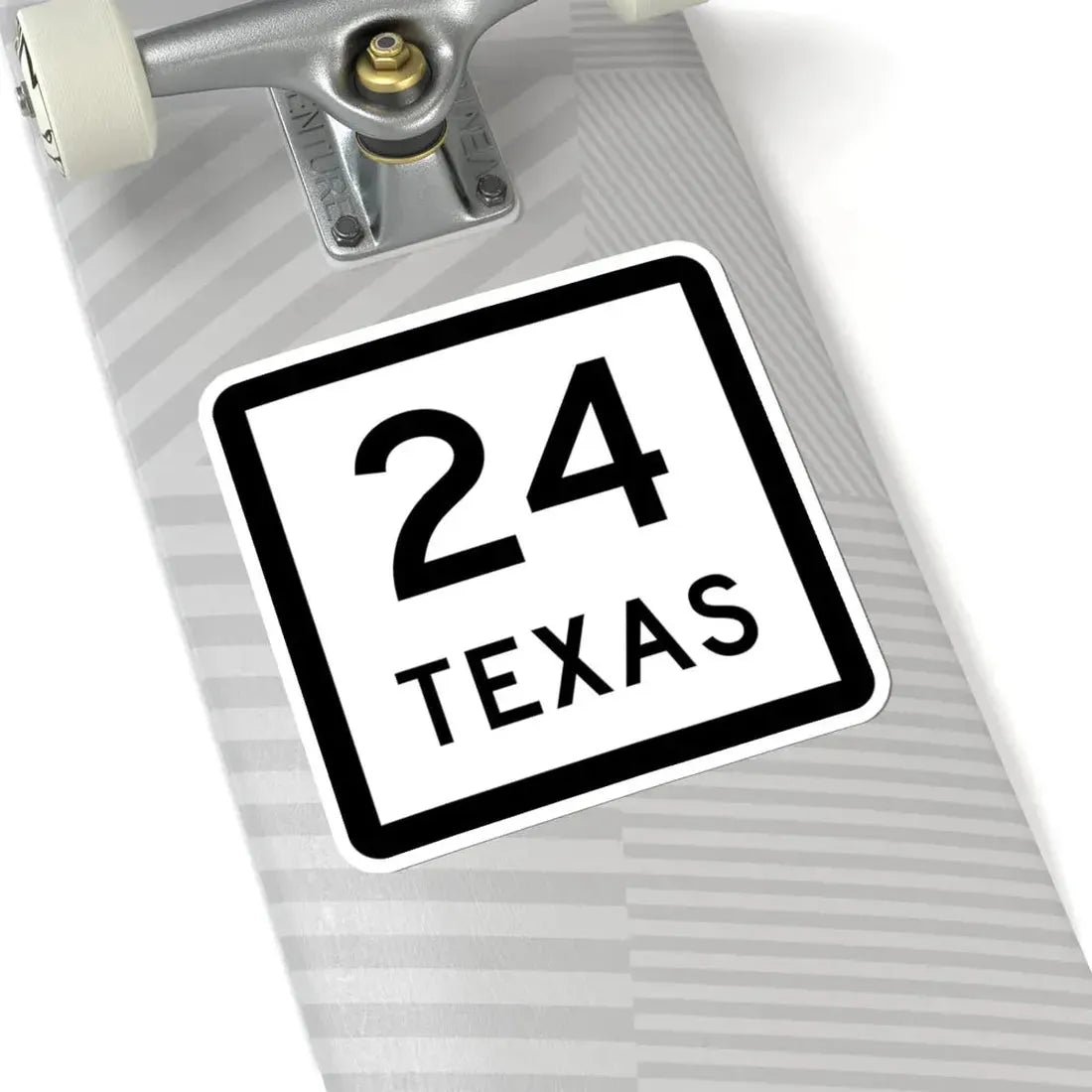 Texas 24 (Texas) (Road Sign) STICKER Vinyl Kiss-Cut Decal - The Sticker Space