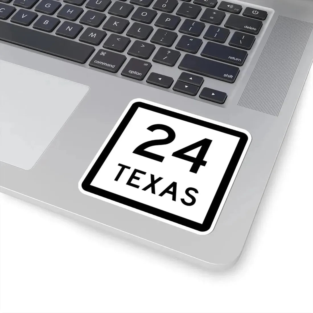 Texas 24 (Texas) (Road Sign) STICKER Vinyl Kiss-Cut Decal - The Sticker Space