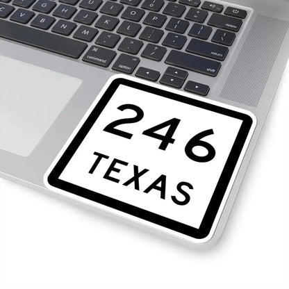 Texas 246 (Texas) (Road Sign) STICKER Vinyl Kiss-Cut Decal - The Sticker Space