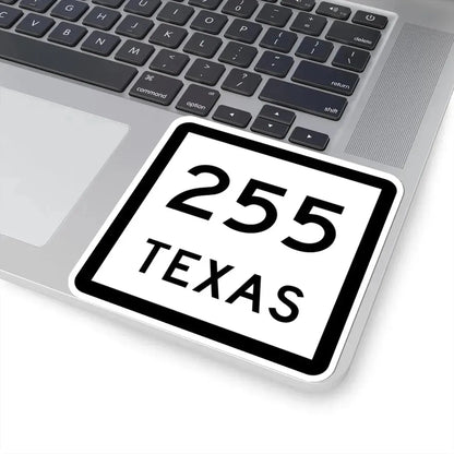 Texas 255 (Texas) (Road Sign) STICKER Vinyl Kiss-Cut Decal - The Sticker Space