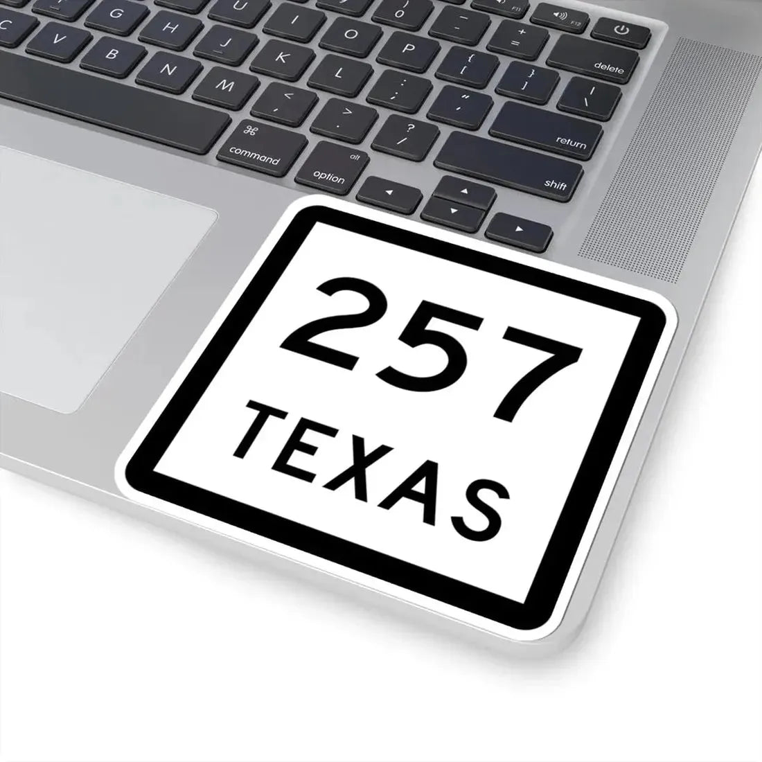 Texas 257 (Texas) (Road Sign) STICKER Vinyl Kiss-Cut Decal - The Sticker Space