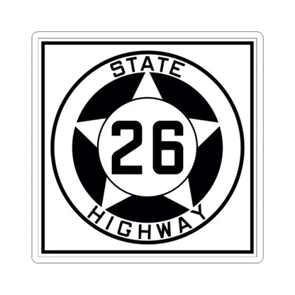 Texas 26 1935 (Texas) (Road Sign) STICKER Vinyl Kiss-Cut Decal 2 Inch White - The Sticker Space