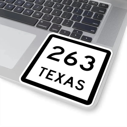 Texas 263 (Texas) (Road Sign) STICKER Vinyl Kiss-Cut Decal - The Sticker Space