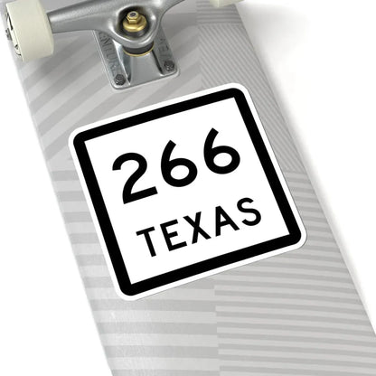 Texas 266 (Texas) (Road Sign) STICKER Vinyl Kiss-Cut Decal - The Sticker Space