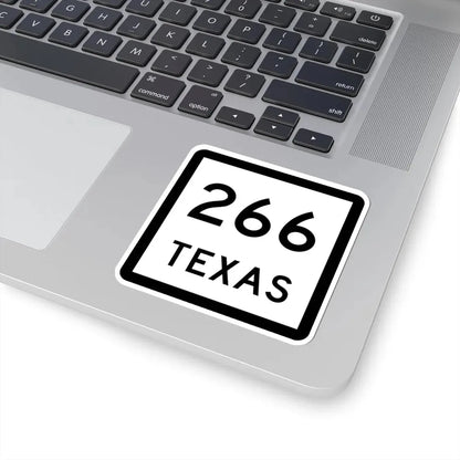 Texas 266 (Texas) (Road Sign) STICKER Vinyl Kiss-Cut Decal - The Sticker Space