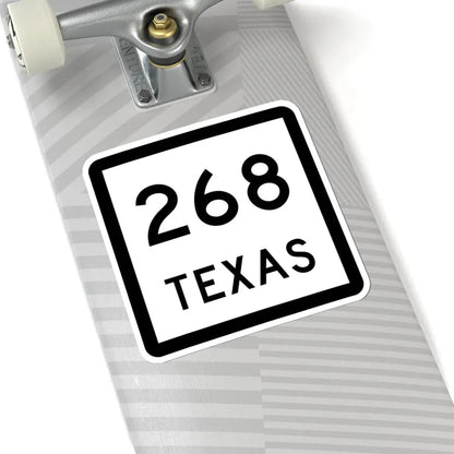 Texas 268 (Texas) (Road Sign) STICKER Vinyl Kiss-Cut Decal - The Sticker Space