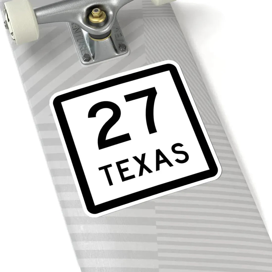 Texas 27 (Texas) (Road Sign) STICKER Vinyl Kiss-Cut Decal - The Sticker Space