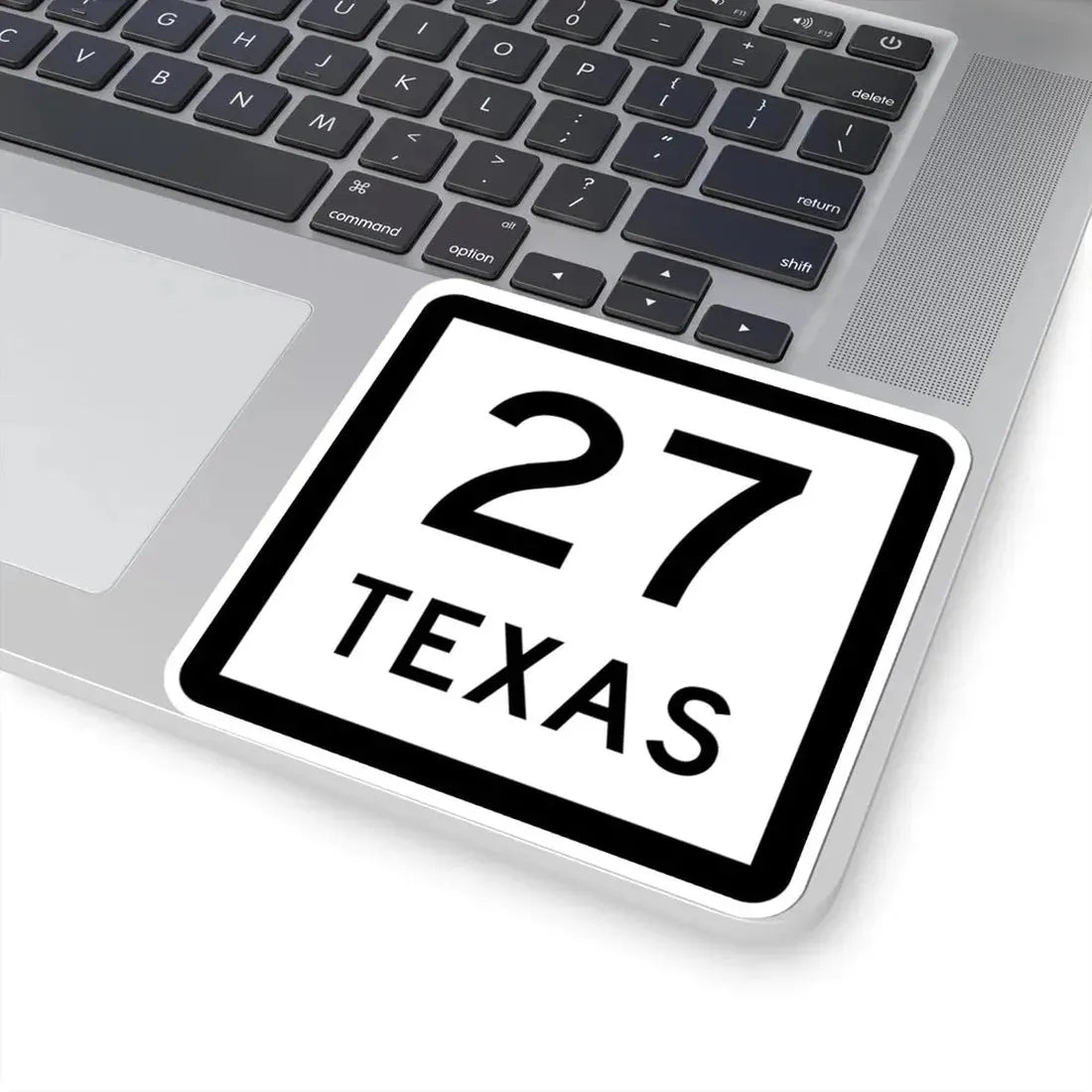 Texas 27 (Texas) (Road Sign) STICKER Vinyl Kiss-Cut Decal - The Sticker Space