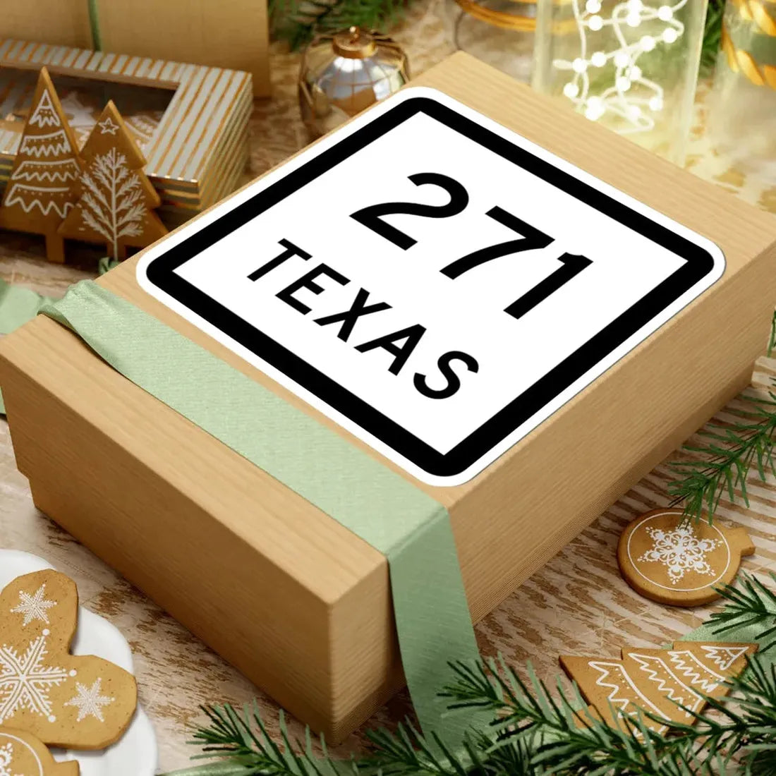 Texas 271 (Texas) (Road Sign) STICKER Vinyl Kiss-Cut Decal - The Sticker Space