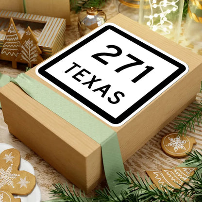 Texas 271 (Texas) (Road Sign) STICKER Vinyl Kiss-Cut Decal - The Sticker Space
