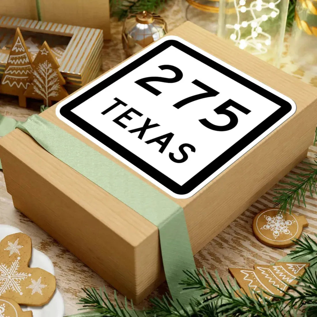 Texas 275 (Texas) (Road Sign) STICKER Vinyl Kiss-Cut Decal - The Sticker Space