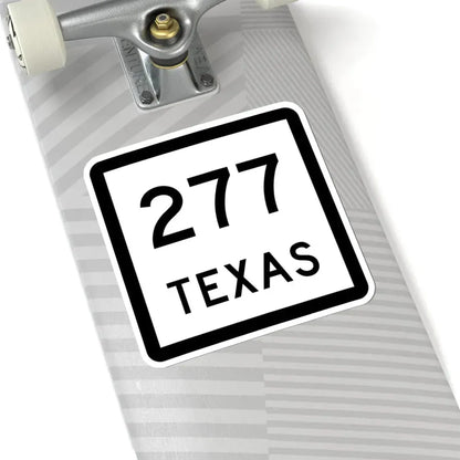 Texas 277 (Texas) (Road Sign) STICKER Vinyl Kiss-Cut Decal - The Sticker Space