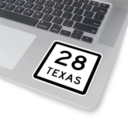 Texas 28 (Texas) (Road Sign) STICKER Vinyl Kiss-Cut Decal - The Sticker Space