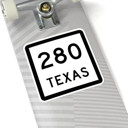 Texas 280 (Texas) (Road Sign) STICKER Vinyl Kiss-Cut Decal - The Sticker Space