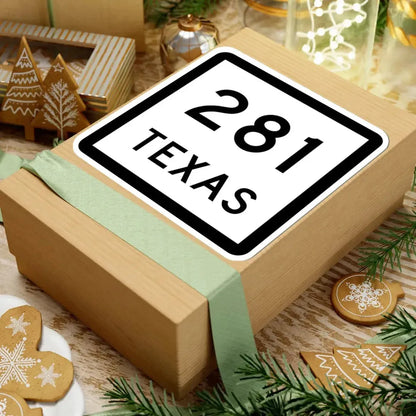 Texas 281 (Texas) (Road Sign) STICKER Vinyl Kiss-Cut Decal - The Sticker Space