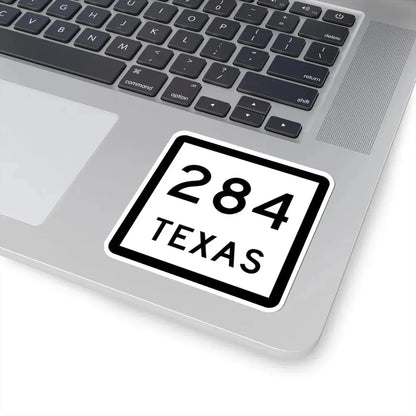 Texas 284 (Texas) (Road Sign) STICKER Vinyl Kiss-Cut Decal - The Sticker Space