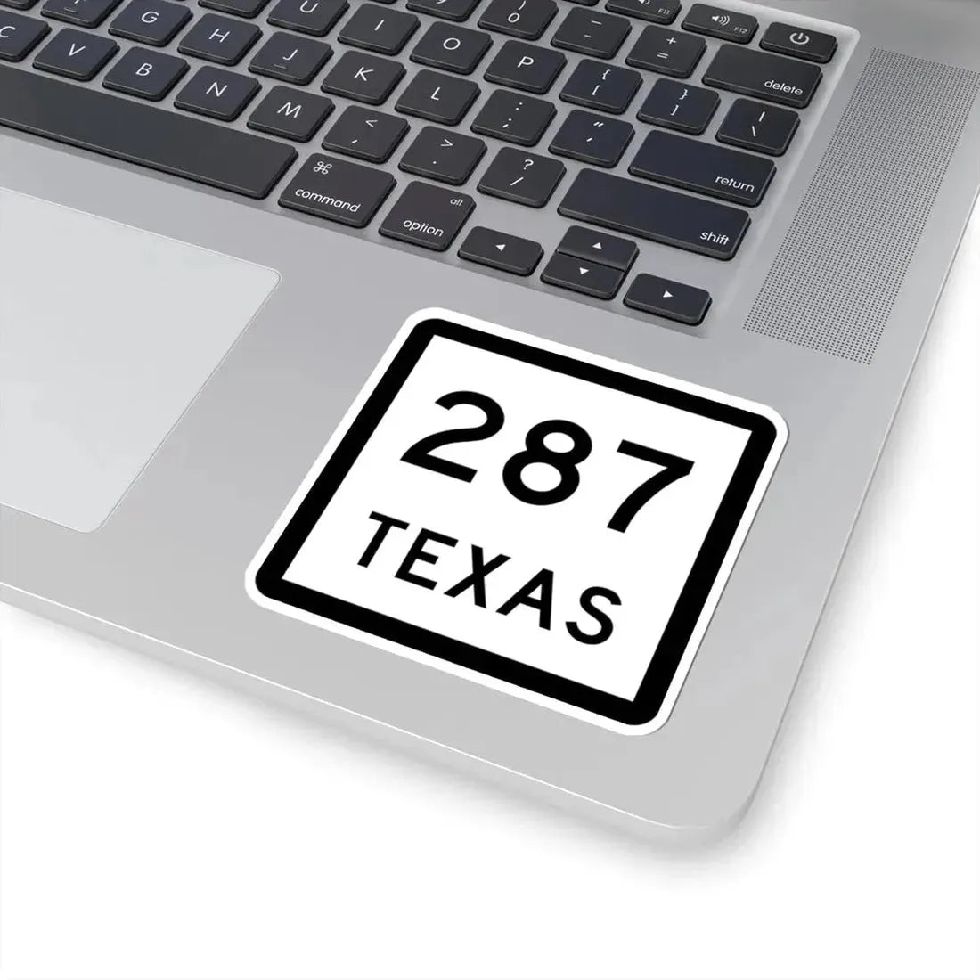 Texas 287 (Texas) (Road Sign) STICKER Vinyl Kiss-Cut Decal - The Sticker Space