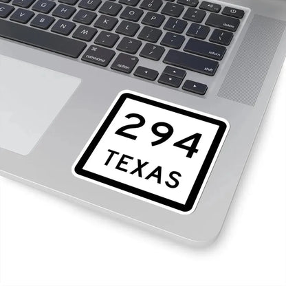 Texas 294 (Texas) (Road Sign) STICKER Vinyl Kiss-Cut Decal - The Sticker Space