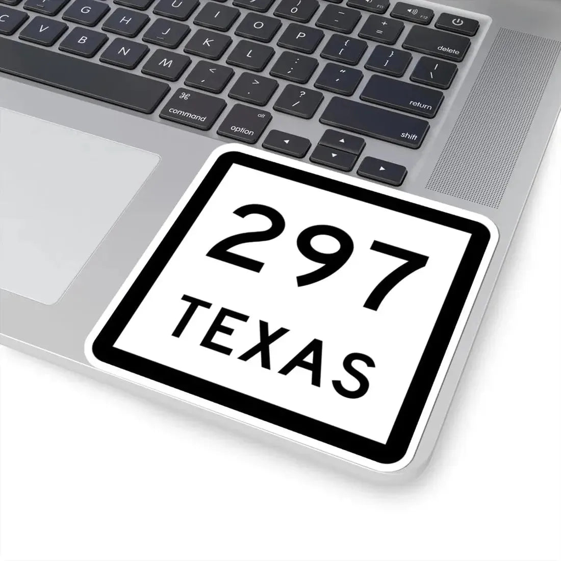 Texas 297 (Texas) (Road Sign) STICKER Vinyl Kiss-Cut Decal - The Sticker Space