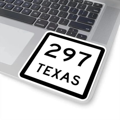 Texas 297 (Texas) (Road Sign) STICKER Vinyl Kiss-Cut Decal - The Sticker Space