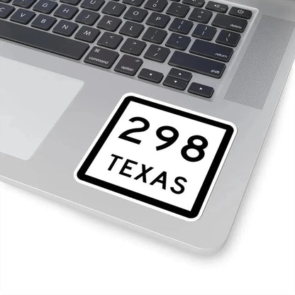 Texas 298 (Texas) (Road Sign) STICKER Vinyl Kiss-Cut Decal - The Sticker Space