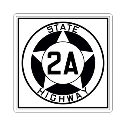 Texas 2A 1935 (Texas) (Road Sign) STICKER Vinyl Kiss-Cut Decal 3 Inch White - The Sticker Space