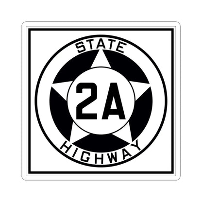 Texas 2A 1935 (Texas) (Road Sign) STICKER Vinyl Kiss-Cut Decal 6 Inch White - The Sticker Space
