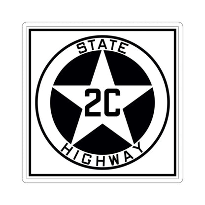 Texas 2C 1917 (Texas) (Road Sign) STICKER Vinyl Kiss-Cut Decal 2 Inch White - The Sticker Space