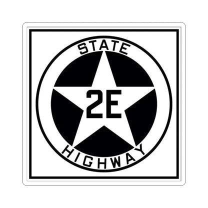 Texas 2E 1917 (Texas) (Road Sign) STICKER Vinyl Kiss-Cut Decal 2 Inch White - The Sticker Space