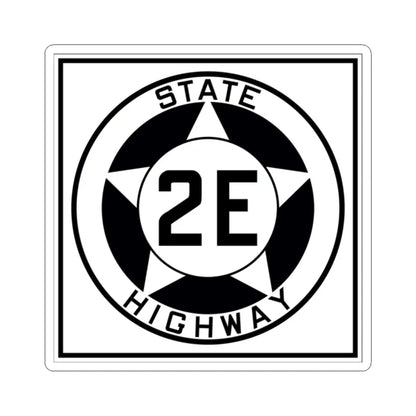 Texas 2E 1935 (Texas) (Road Sign) STICKER Vinyl Kiss-Cut Decal 2 Inch White - The Sticker Space