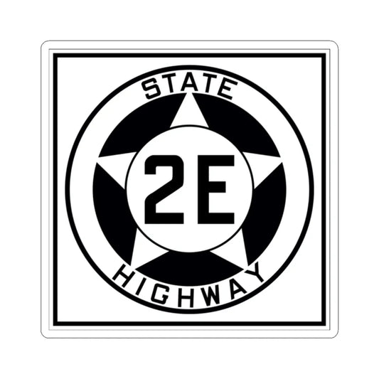 Texas 2E 1935 (Texas) (Road Sign) STICKER Vinyl Kiss-Cut Decal 2 Inch White - The Sticker Space