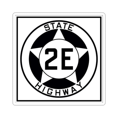 Texas 2E 1935 (Texas) (Road Sign) STICKER Vinyl Kiss-Cut Decal 3 Inch White - The Sticker Space