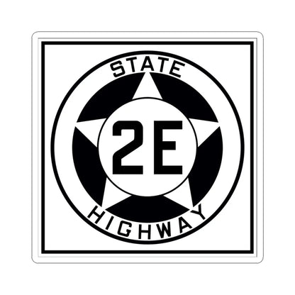 Texas 2E 1935 (Texas) (Road Sign) STICKER Vinyl Kiss-Cut Decal 4 Inch White - The Sticker Space