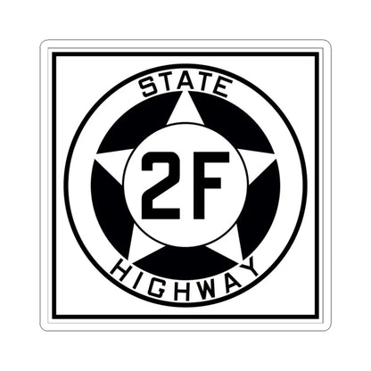 Texas 2F 1935 (Texas) (Road Sign) STICKER Vinyl Kiss-Cut Decal 3 Inch White - The Sticker Space